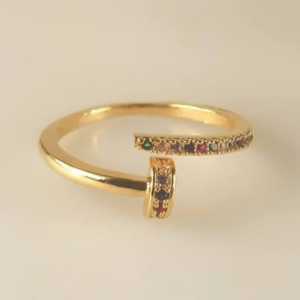 Pulseiras Prego com Strass Ouro