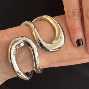 Bracelete Orgânico Ouro Vazado