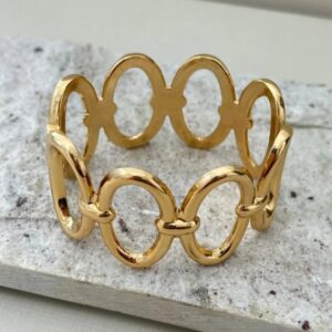 Bracelete Orgânico Elos - Ouro ou Prata